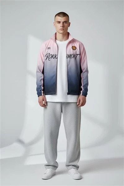 Men's Gradient Printed Track Jacket high quality