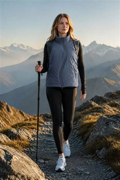 Curved Zips Insulated Vest price